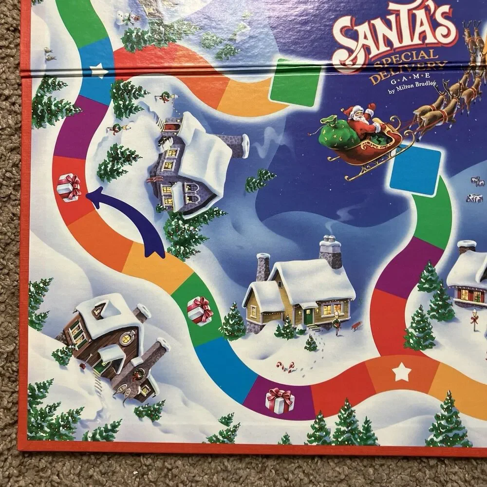 Santa's Special Delivery Board Game 1989 Replacement Part Game Board Only